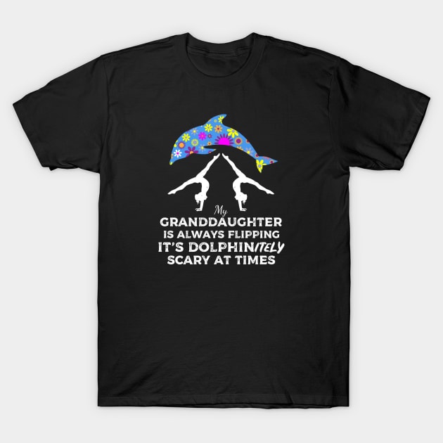 Gymnastics Grandma Dolphin Themed Design Gifts T-Shirt by Cartba